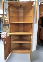 TEAK CORNER CABINET