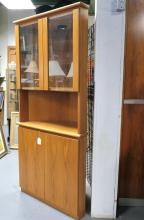 TEAK CORNER CABINET