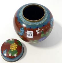 CLOISONNE GINGER JAR