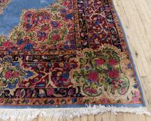 BLUE KERMAN CARPET