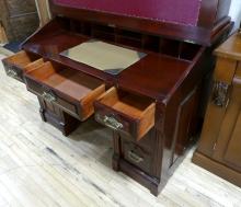 SECRETAIRE DESK WITH BOOKCASE TOP