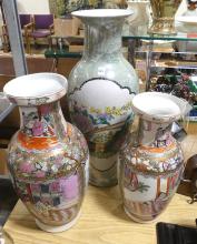 THREE LARGE CHINESE VASES