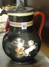 FOUR PIECES OF PRATT IRONSTONE POTTERY