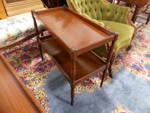 PAIR OF MAHOGANY END TABLES