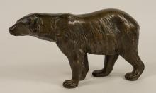 BRONZE BEAR SCULPTURE