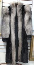 LADIES' BLACK MINK COAT