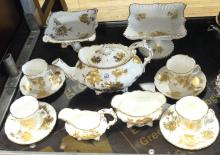 HAMMERSLEY "GOLDEN CORNFLOWER" TEA SERVICE