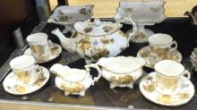 HAMMERSLEY "GOLDEN CORNFLOWER" TEA SERVICE