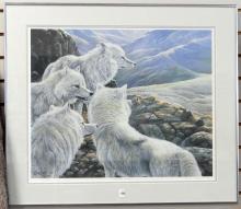 FRAMED "WOLVES" PRINT