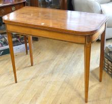 ANTIQUE FLIP-TOP GAMES TABLE