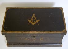 ANTIQUE MASONIC BOX
