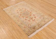 SIGNED PERSIAN SILK RUG