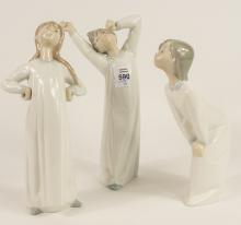 THREE LLADRO FIGURINES