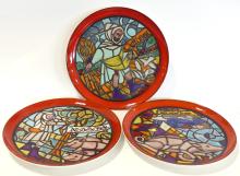 SET OF POOLE POTTERY MEDIEVAL CALENDAR SERIES PLATES