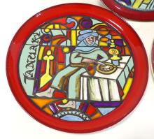 SET OF POOLE POTTERY MEDIEVAL CALENDAR SERIES PLATES