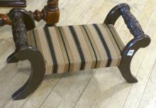 TWO FOOTSTOOLS