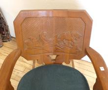 CARVED ROCKING CHAIR