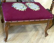 TWO FOOTSTOOLS