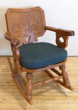 CARVED ROCKING CHAIR