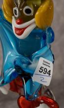 TWO MURANO GLASS "CLOWN" FIGURINES