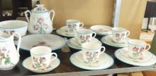 VICTORIAN "MOSS ROSE" PORCELAIN DISHES