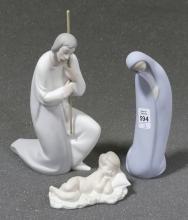 THREE "RELIGIOUS" LLADRO FIGURINES