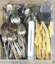 BIN LOT OF CUTLERY