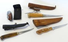 SEVEN FISHING KNIVES