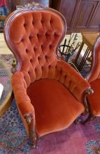 VICTORIAN LADIES' AND GENTLEMEN'S CHAIRS