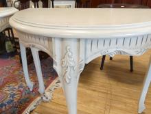 PAIR OF DEMI-LUNE CONSOLETTE TABLES