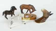 FOUR BESWICK "HORSE" FIGURINES