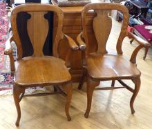 PAIR OF ARTS AND CRAFTS ARMCHAIRS