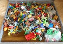 CASE OF PLASTIC TOYS