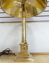 BRASS "CANDLESTICK" TABLE LAMP