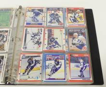 BINDER OF TORONTO MAPLE LEAFS CARDS