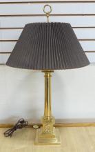 BRASS "CANDLESTICK" TABLE LAMP