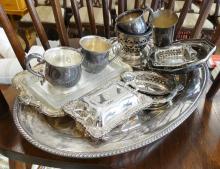 SILVERPLATE TABLE ACCESSORIES