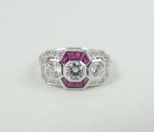 LADIES' ART DECO STYLE RING