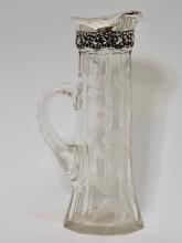 STERLING & CRYSTAL JUG