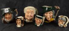 SIX ROYAL DOULTON CHARACTER JUGS