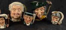 SIX ROYAL DOULTON CHARACTER JUGS