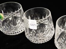 FOUR WATERFORD "LISMORE" CONNOISSEUR ROUNDED TUMBLERS