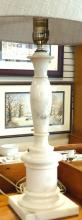 PAIR OF MARBLE TABLE LAMPS