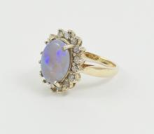 OPAL & DIAMOND RING