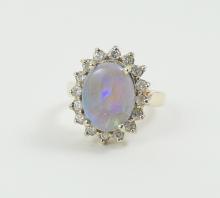 OPAL & DIAMOND RING