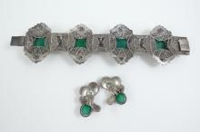 ANTIQUE BRACELET & EARRINGS