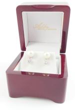 PEARL & DIAMOND EARRINGS