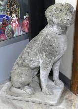 LARGE "DOG" CEMENT GARDEN ORNAMENT