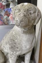 LARGE "DOG" CEMENT GARDEN ORNAMENT