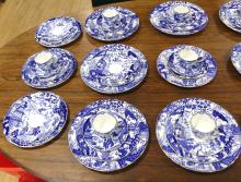 ROYAL CROWN DERBY "BLUE MIKADO" DINNERWARE